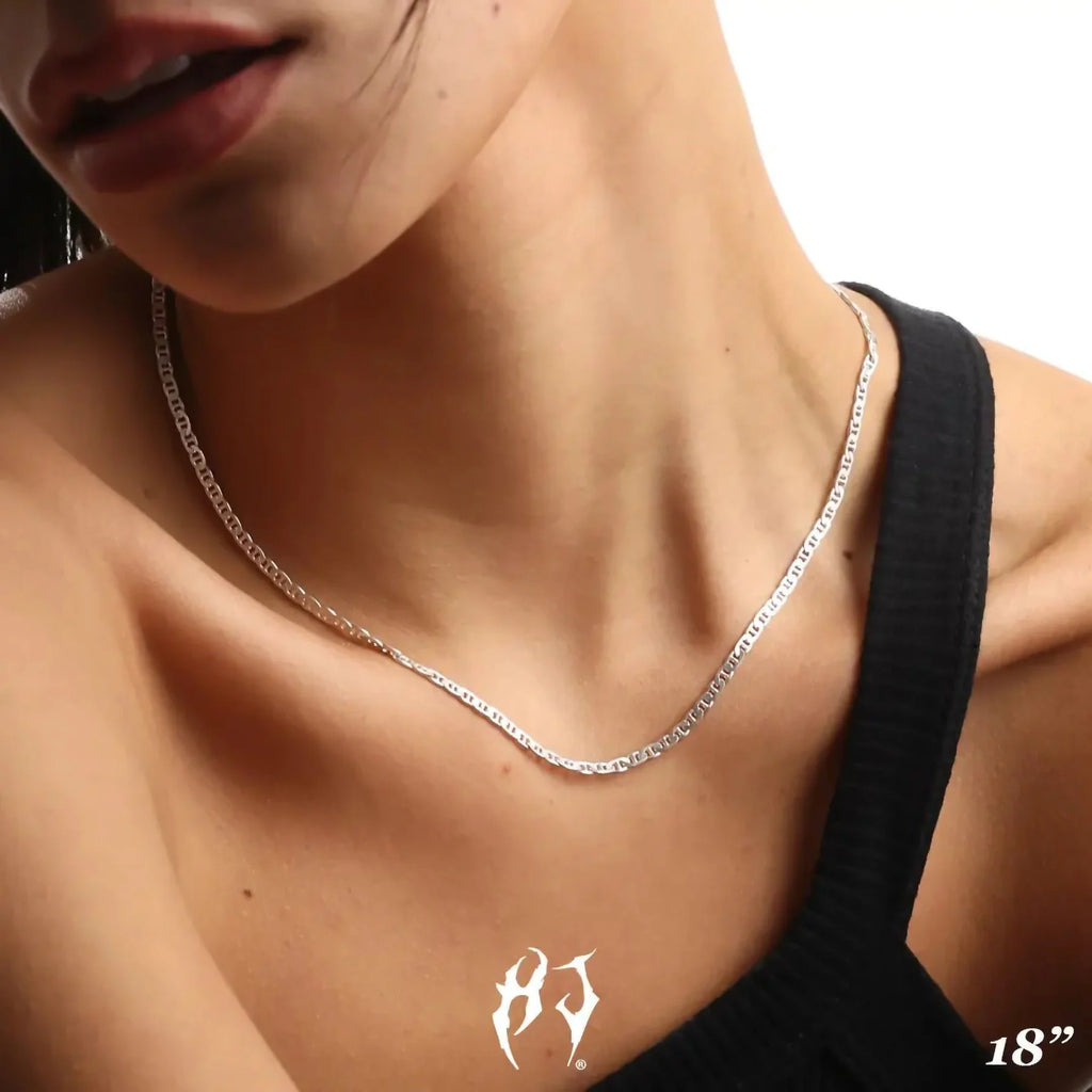 3MM STERLING SILVER MARINER CHAIN