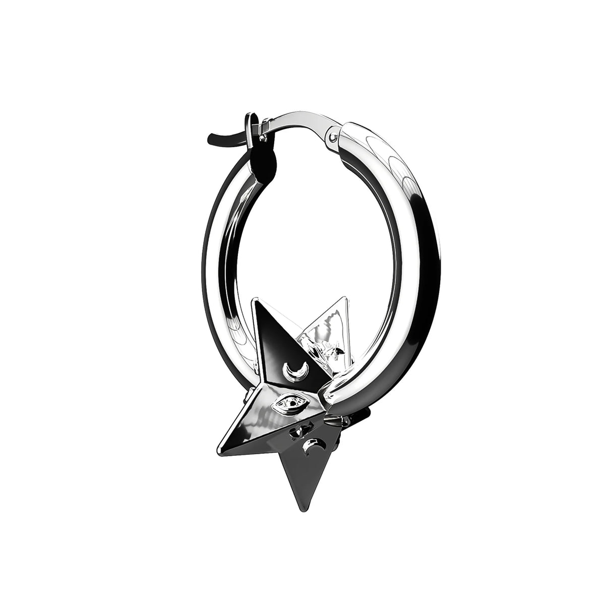 ASTROLOGY STAR HOOP EARRING