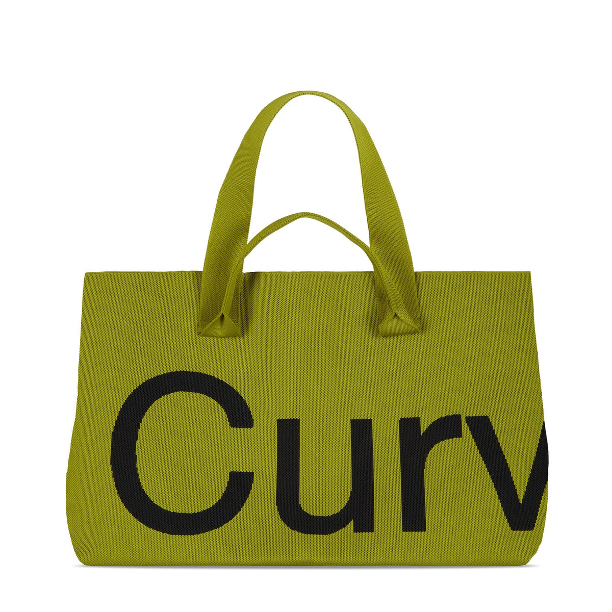Curves Knit Tote (Lemongrass)