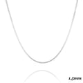 1.5MM STERLING SILVER SQUARE SNAKE CHAIN