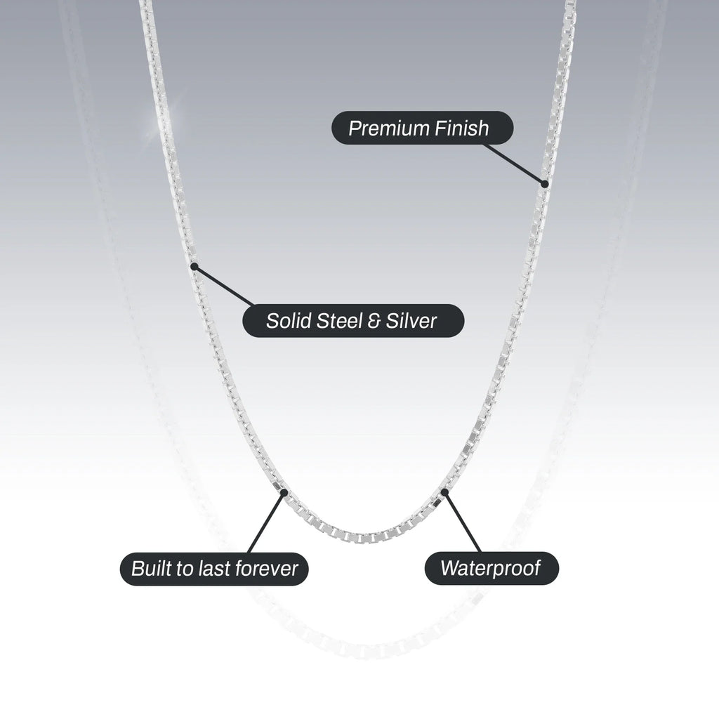 1.4MM STERLING SILVER BOX CHAINS