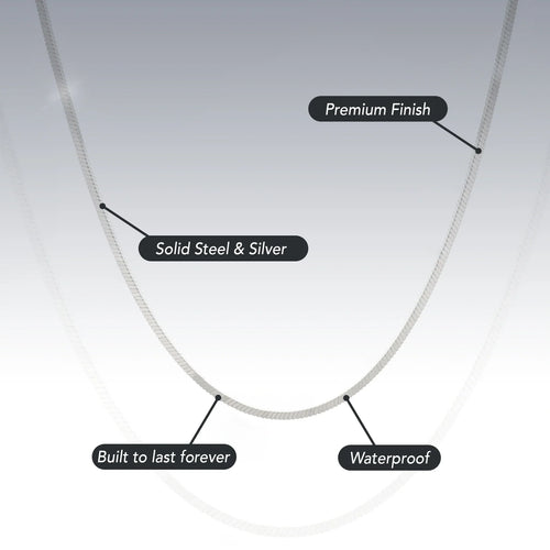 1.5MM STERLING SILVER SQUARE SNAKE CHAIN