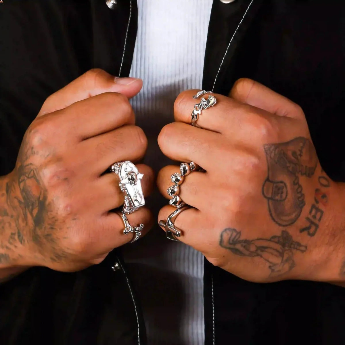 10 STAGES OF ADDICTION RING